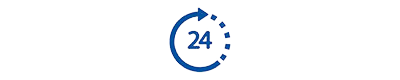 arrow encircling 24 icon