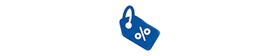 shopping tag percent symbol icon